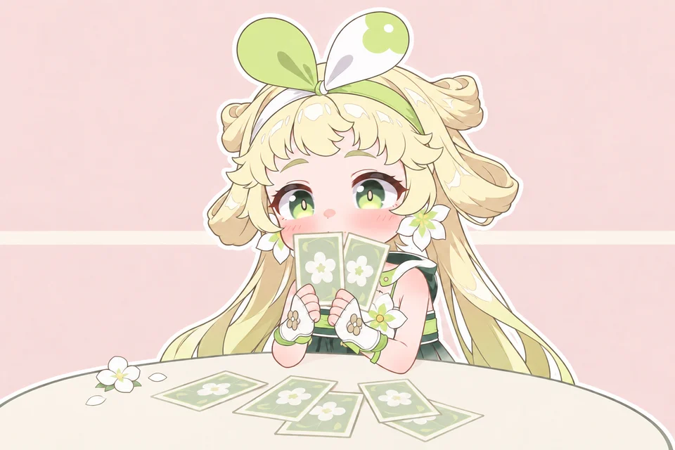 小维捧着花笺